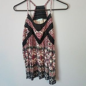 Floral strappy tank